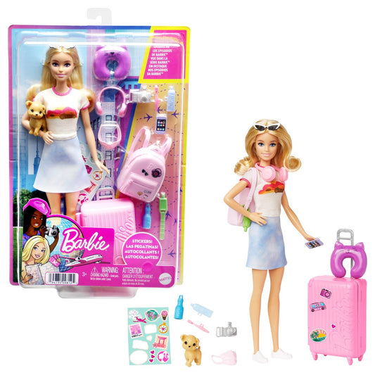 Papusa Barbie, In vacanta, cu 10 accesorii