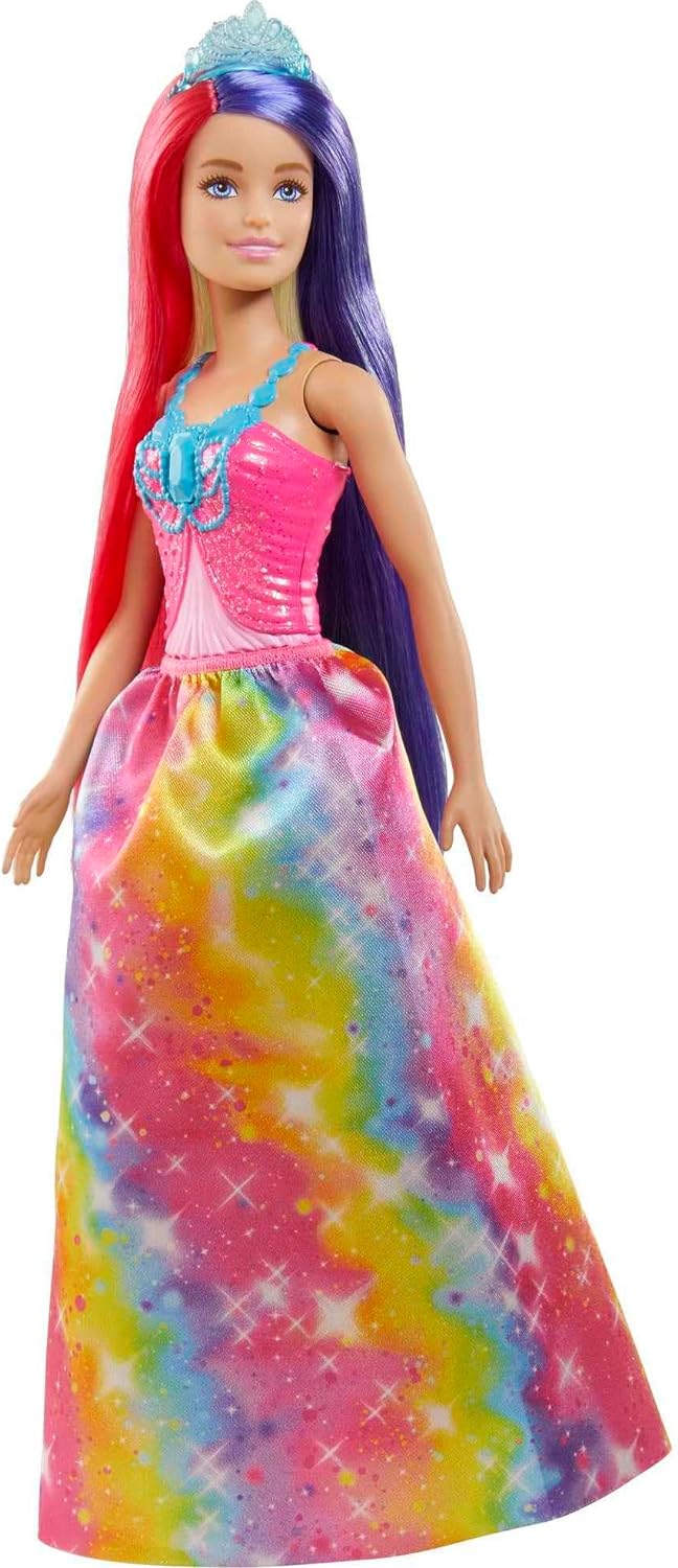 Papusa Barbie Dreamtopia - Printesa cu parul in 2 culori