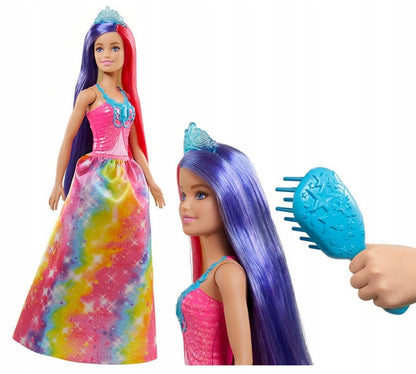 Papusa Barbie Dreamtopia - Printesa cu parul in 2 culori