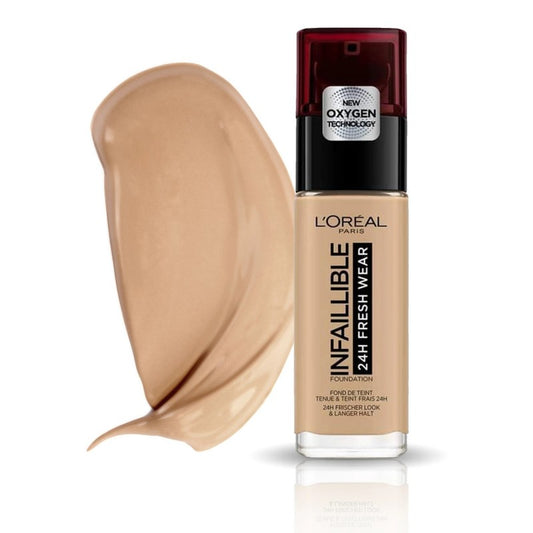 Fond de ten rezistent la transfer L'Oreal Paris Infaillible 32H Fresh Wear 140 Subton Rece, 30 ml