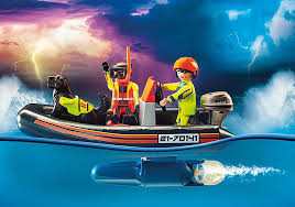 Playmobil City Action - Sea Rescue, Echipa de salvare cu Caine